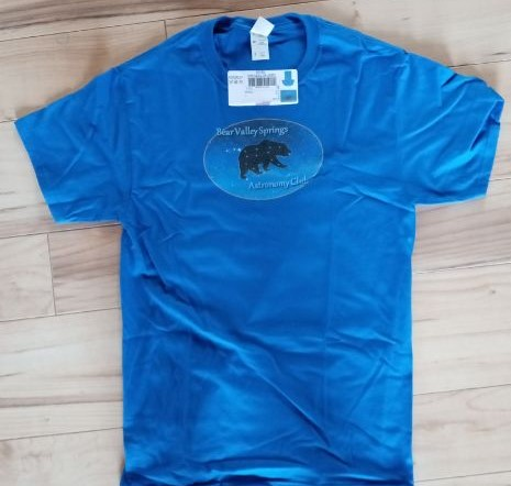 Bear Valley Springs Astronomy Club Blue T-Shirt